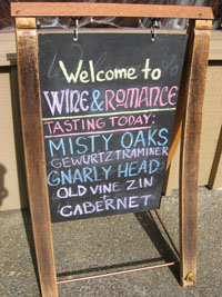 Wine and Romance Sign